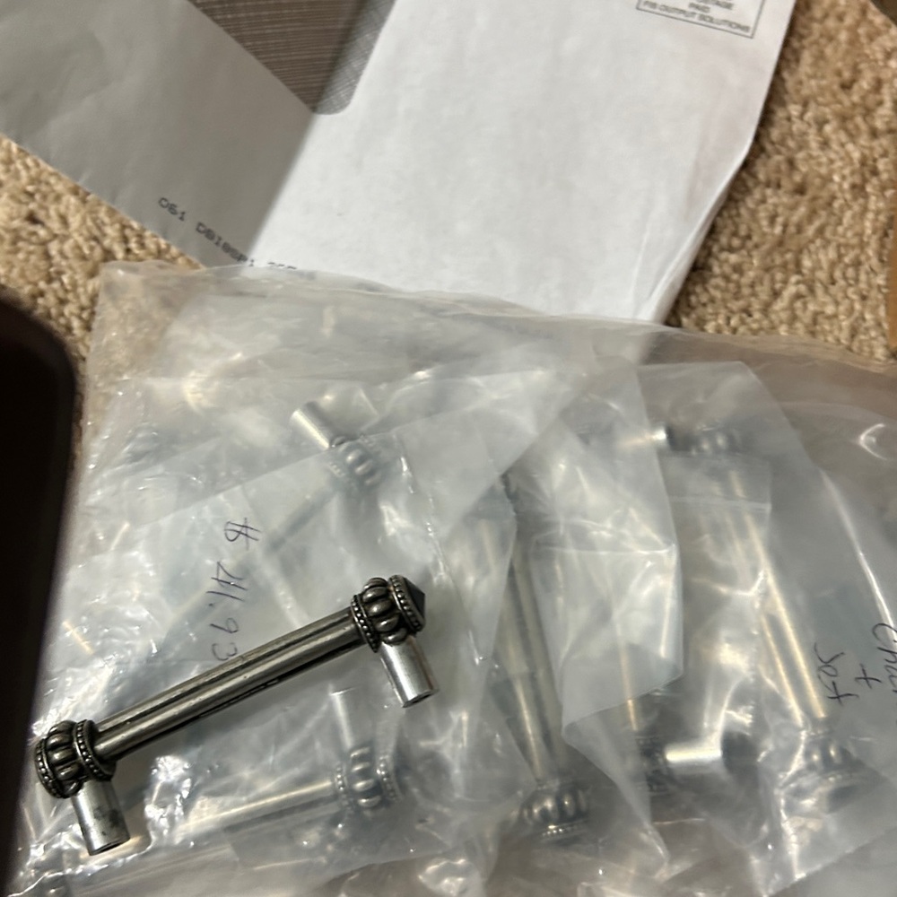 Cache Double SWAROVSKI Crystal Drawer Handle - Picture 4 of 6